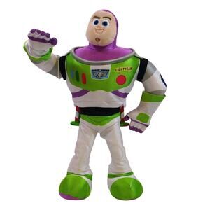 Disney Pixar Toy Story TALKS 12" Buzz Lightyear Plush Wings Open High Fly Toy